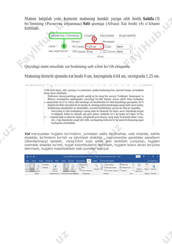 ms word dasturida sahifa parametrlarini sozlash - Page 3