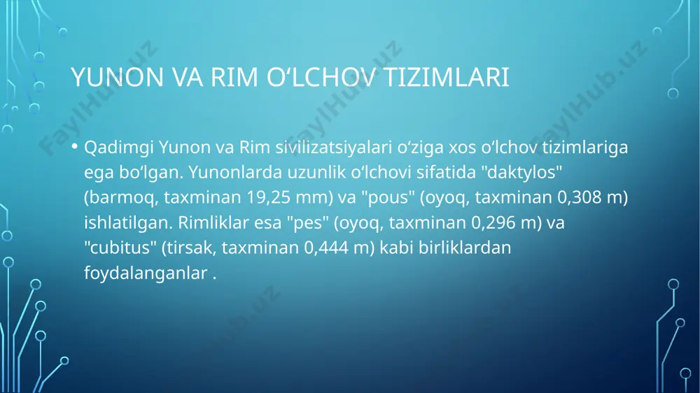 qadimgi misr va mesopotamiya o‘lchov birliklari haqida ma’lumotlar - Page 4
