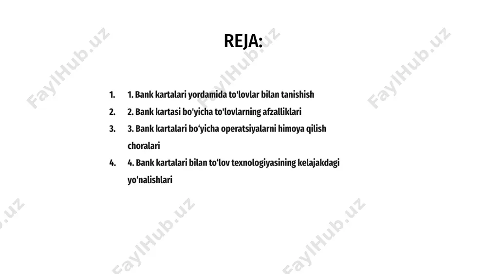 ab olishi va uzluksiz to‘lov tajribasini taqdim etishi mumkin, natijada mijozlarning sodiqligi va saqlanishi yaxshilanadi. 3. bank kartalari bo‘yicha operatsiyalarni himoya qilish choralari bank kartalari bilan operatsiyalar foydalanuvchilarni firibgarlikdan himoya qilish uchun turli xil xavfsizlik choralarini talab qiladi. ushbu chora-tadbirlar ssl shifrlash, ikki faktorli autentifikatsiya va cvv tekshiruvini o'z ichiga oladi. ssl shifrlash karta ma'lumotlari kabi nozik ma'lumotlarning foydalanuvchi qurilmasi va to'lov shlyuzi o'rtasida xavfsiz uzatilishini ta'minlaydi. ikki faktorli autentifikatsiya foydalanuvchilardan bir martalik parol kabi ikkinchi tekshirish shaklini taqdim etishni talab qilish orqali qo'shimcha xavfsizlik qatlamini qo'shadi. foydalanuvchilardan kartaning orqa tomonida bosilgan uch xonali kodni kiritishni talab qiluvchi cvv tekshiruvi o'g'irlangan karta ma'lumotlaridan ruxsatsiz foydalanishning oldini olishga yordam beradi. ushbu xavfsizlik choralari bank kartalari bilan xavfsiz va xavfsiz operatsiyalarni ta'minlashga yordam beradi. salavha to'lovlar uchun bank kartalaridan foydalanish jadal rivojlanmoqda, to'lov texnologiyasining kelajakdagi tendentsiyalari yanada qulay va xavfsiz tranzaksiyalarga ishora qiladi. kontaktsiz toʻlovlar va biometrik autentifikatsiya kabi innovatsiyalar foydalanuvchilarga uzluksiz …