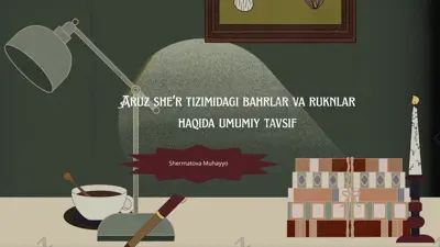 aruz sheʼr tizimi — PPTX