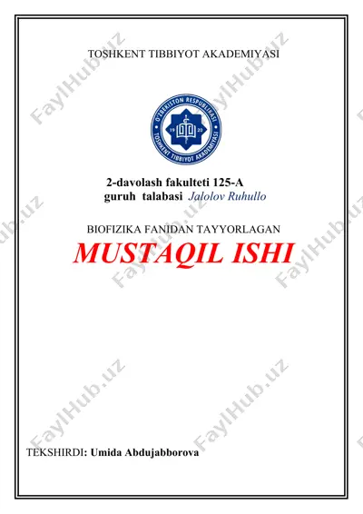 elektromiografiya ustavchilari — DOC