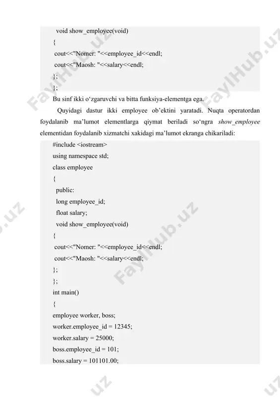 sinflar va obyektlar (dasturlash) - Page 5
