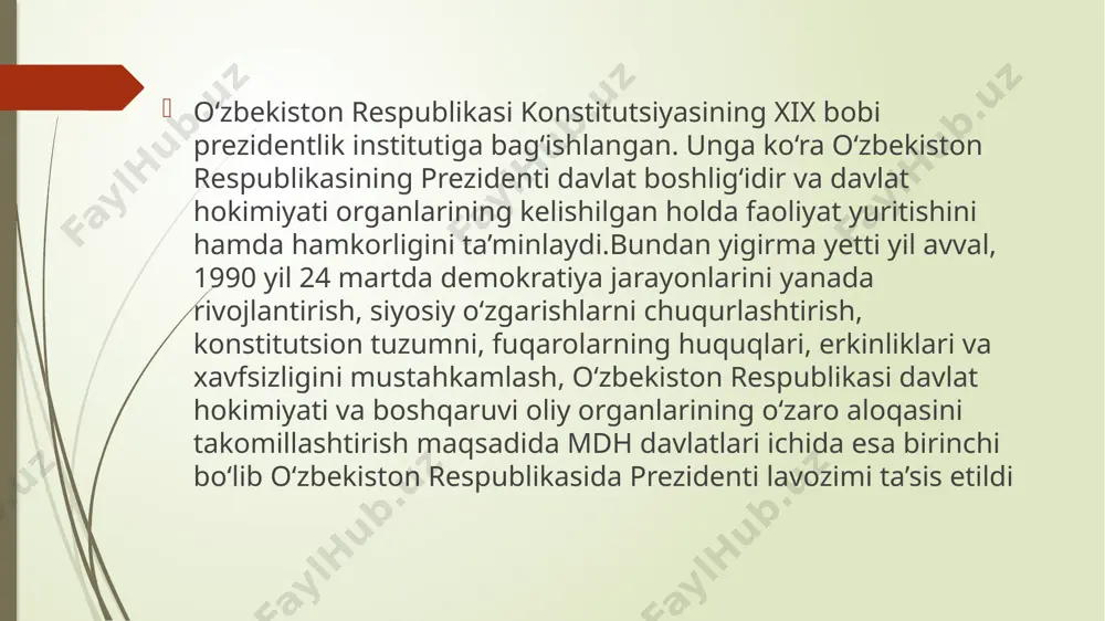 o'zbekiston respublikasida prezidentlik instituti joriy etilishi - Page 4