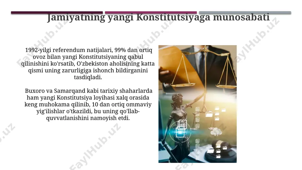 yangi konstitutsiyaning qabul qilinishi va unga bulgan hayotiy zarurat - Page 5