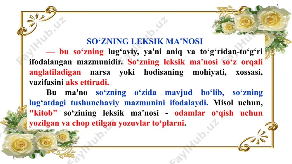 so‘zlar guruhlarga ajratiladi. shu so‘zlarning hammasi uchun umumiy bo‘lgan belgilar aniqlanadi: bu so‘zlar shaxs, narsalarni bildirib kim? yoki nima? so‘rog‘iga javob bo‘ladi. dasturga ko‘ra, boshlang‘ich sinf o‘quvchilarini sifat va boshqa so‘z turkumlaridan yasalgan mavhum ma'nodagi (yaxshilik, go‘zallik, ishonch, sevinch, o‘kinch, qo‘rqinch, tayanch kabi) otlar bilan ta­nishtirish talab etilmaydi. ammo matnda uchrasa va o‘quvchilar qiziqib so‘rasalar, otning bolalar o‘rgangan belgilari asosida (nima? so‘rog‘iga javob bo‘lishi, shaxs yoki narsa nomini bildirishi) tushuntiriladi. otlarning birlik va ko‘plikda qo‘llanishi. 3-sinfda „otlar, ya'ni otlarning birlik va ko‘plikda qo‘llanishi" ustida ishlash jarayonida o‘quvchilarda: 1) birlik va ko‘plikda qo‘llangan otlarning ma'nosi va qo‘shimcha orqali farqlash, birlikdagi oldan ko‘plik shaklidagi va, aksincha, ko‘plikdagi otdan birlik sondagi ot hosil qilish, gapda so‘zlarning bog‘lanishini hisobga olgan holda, otlardan nutqda to‘g‘ri foydalana olish ko‘nikmalari shakllantiriladi. otlarning birlik va ko‘plikda qo‘llanishi taqqoslash usulidan foydalanib tushuntiriladi. buning uchun bir predmetni va shunday bir necha predmetni bildirgan otlar taqqoslanadi: daftar — daftarlar, qalam — …
