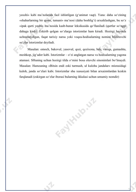 o’zbek tilining nofaol leksikasi - Page 5