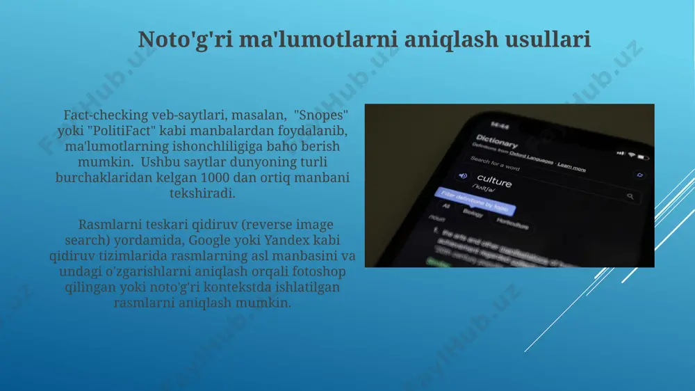 yolgʻon axborotlarni identifikatsiyalash metodlari - Page 3