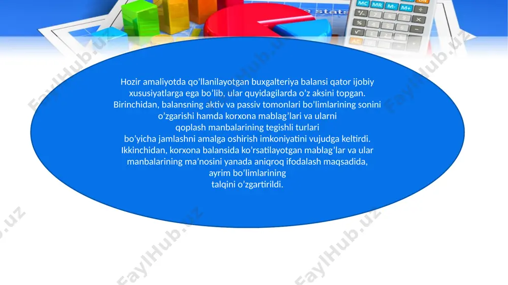 buxgalteriya balansi moddalari bilan moliyaviy hisobotning boshqa shakllari o'rtasidagi ozaro bog'liqlik - Page 5