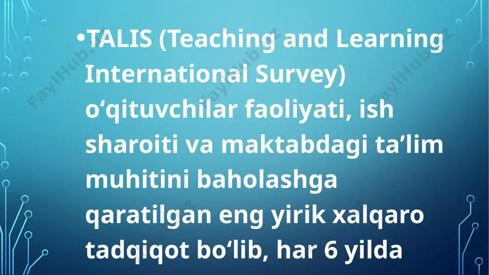 talis (teaching and learning international survey) - Page 3
