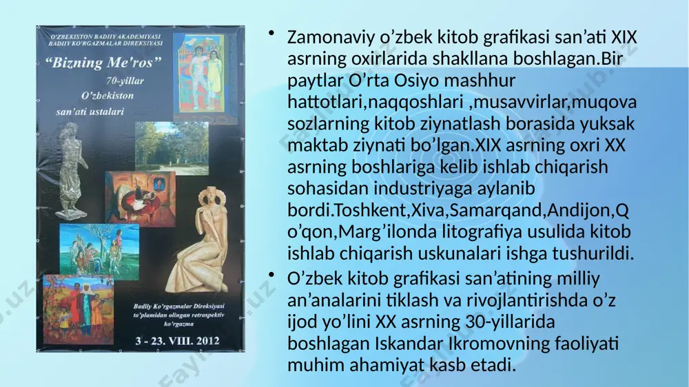 o`zbekiston kitobgrafikasi san`ati - Page 3