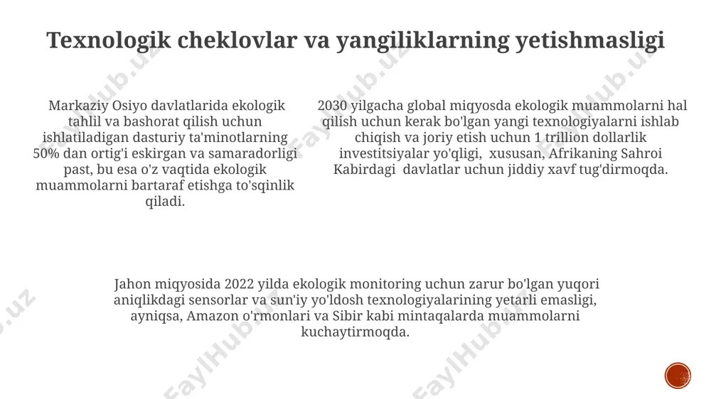 ekologik inqirozning oldini olish muammolari - Page 5