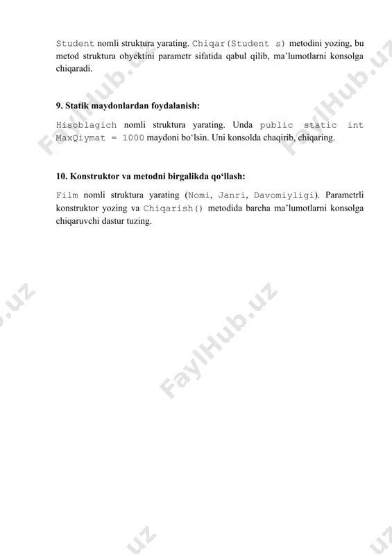 c# dasturlash tilida amaliy topshiriqlar - Page 5