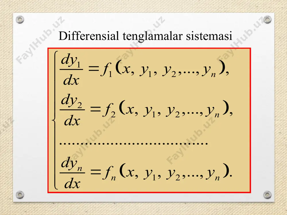 chiziqli differensial tenglamalar sistemasi - Page 2