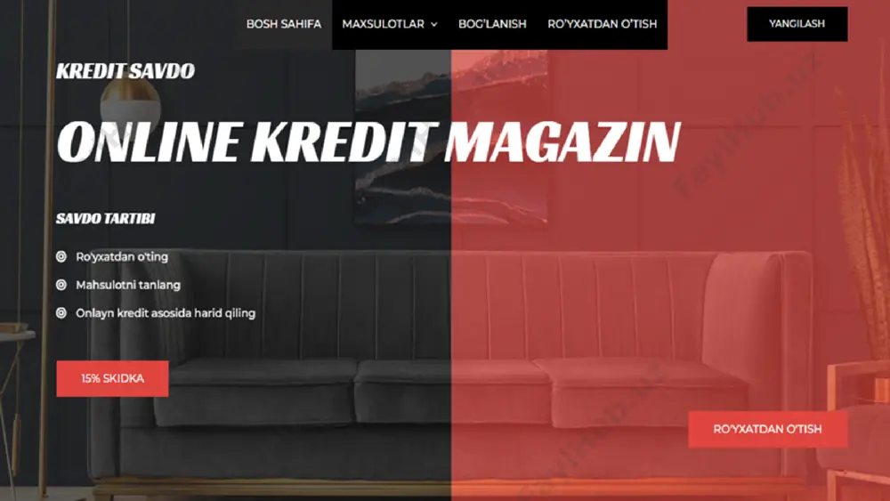 onlayn kredit savdo mağazinining vebsaytini yaratish - Page 5