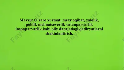 oliy qadriyatlar jamiyati — PPTX