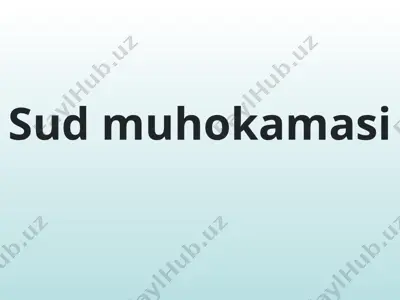 sud muhokamasi — PPTX