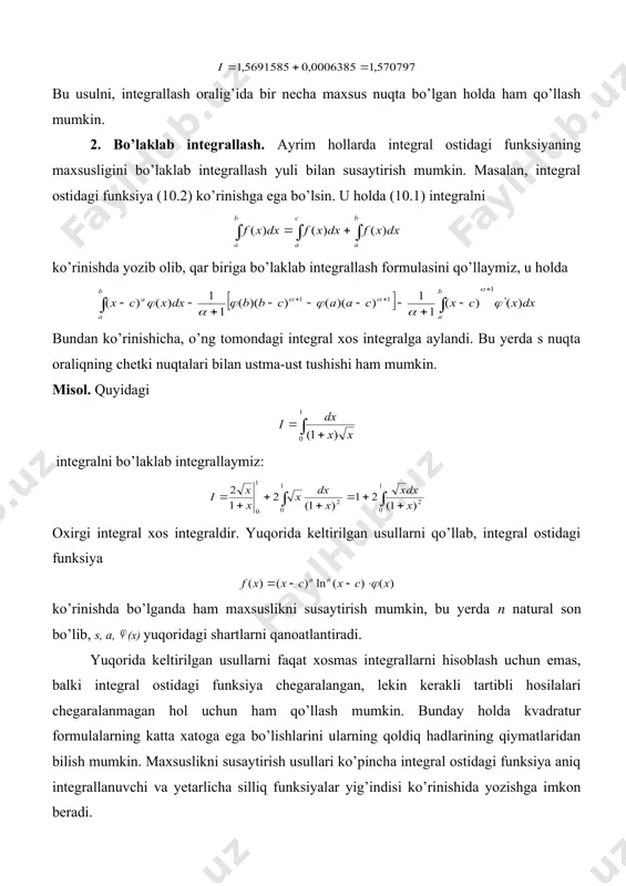 integrallanuvchi funksiyaning maxsusligini susaytirish - Page 5