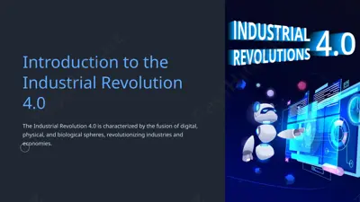 industrial revolutions 4.0 — PPTX