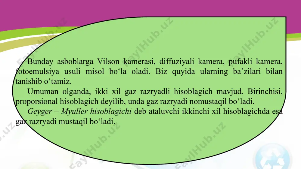 radioaktiv nurlanishni va zarralarni qayd qilish usullari 11-sinf - Page 5