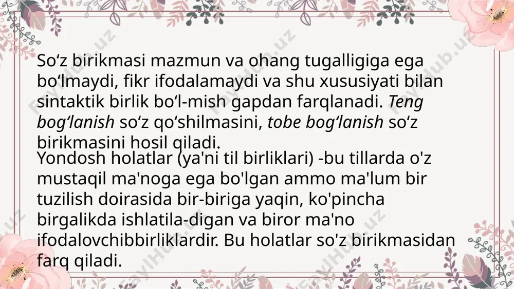 so’z birikmasining unga yondosh birliklardan farqi - Page 3