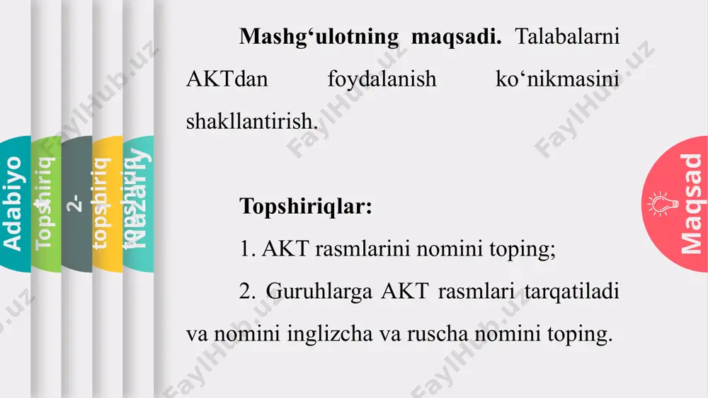 axborot texnologiyalar fanidan amaliy mashg‘ulot daftari - Page 5