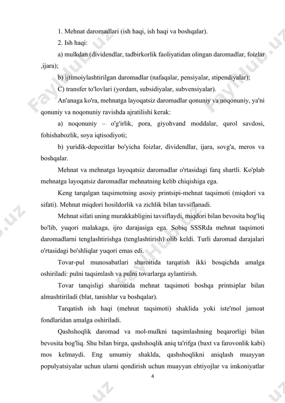 yaxshilikni saqlab qolish uchun fiziologik minimal byudjetlar sifatida farqlanadi va hisoblab chiqiladi. eng kam daromad–bu oilaviy daromadning chegaralari bo'lib, uning ortida ijtimoiy jihatdan maqbul yashash sharoitlarini qayta tiklash ta'minlanmaydi, uning asosida qashshoqlik chegarasi aniqlanadi va yashash darajasi hisoblab chiqiladi. minimal yashash darajasi ijtimoiy–iqtisodiy omillarga bog'liq va kambag'allik chegarasidan ko'ra ko'proq mobildir. tajriba shuni ko'rsatadiki, kambag'allik chegarasi iste'molning o'sishini aks ettirmaydi, bu esa narxlarning oshishi bilan ortadi. kambag'allik chegarasini miqdoriy baholash oqilona iste'mol normalari va oilaviy byudjetlarda oziq-ovqat xarajatlarining ulushiga asoslangan oziq-ovqat narxining ma'lumotlari asosida amalga oshiriladi. kam daromadli oilalar yuqori rentabellikka nisbatan ko'proq oziq-ovqat sarflashlari aniqlandi; oziq-ovqat narxining o'ziga xos og'irligi ham oilalarning kattaligiga bog'liq: kichik oilalar oilalardan ko'ra ko'proq oziq-ovqat sarflashadi. oziq-ovqat xarajatlariga emas, balki boshqa iste'mol xarajatlariga ham "oila miqyosidan tejash" mavjud. oziq-ovqat xarajatlari va qashshoqlik chegarasi o'rtasidagi munosabatlar mantiq past rentabellikdagi oila o'z byudjetining 1/n qismini oziq-ovqat bilan sarf qilsa, qashshoqlik chegarasi n bilan ko'paytiriladigan oziq-ovqat narxiga …