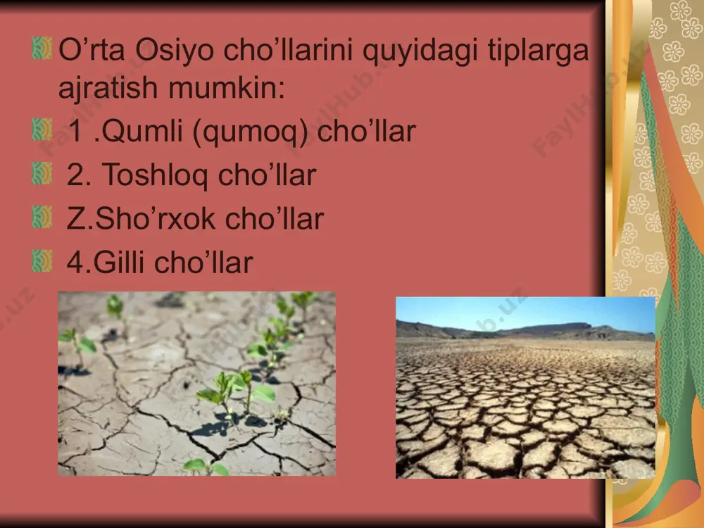 o’rta osiyo cho’llari va ularning tavsifi - Page 4