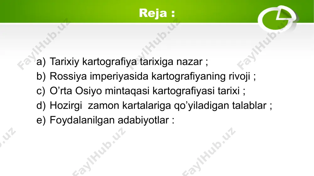 shiga sabab bo'ldi. xvii asrning ikkinchi yarmida fransuz geograflari sansonlar va v.dyuval atlaslarida ham tarixga oid kartalar bo'limi bor edi. xviii asr oxirida fransuz kartografi j.b. d'anvil tomonidan tayyorlangan tarixiy kartalar bosilib chiqdi. orteliydan tortib to xix asr oxiriga qadar tuzilgan kartalarda xalqlarning hududiy joylashishi, siyosiy chegaralar, harbiy yurishlar, janglar, tarixiy voqealar bo'libb o'tgan hududlar, geografik sayohatlar yo'nalishlari aks ettirilgan edi. yevropaliklar tomonidan yaratilgan kartalar a.ortehy va v.dyuval tomonidan tuzilgan kartalarda afsonaviy voqea-hodisalar va injildagi rivoyatlar tasvirlangan. masalan, avliyo pavel va ibrohim payg'ambarning sayohati, troyalik eneyning dengiz sayohati, odisey yurgan yo'llar tasvirlangan. keyinroq kartalarda tarixiy-iqtisodiy ma'lumotlar ham qayd qilina boshlangan. tarixiy kartalar tuzishda tarixiy davrlar ko'pincha chalkashib ketgan, milliy-ozodlik harakatlari aks ettirilmagan. ba'zi tarixiy kartalarda ma'lumotlar ataylab buzib ko'rsatilgan. masalan, 1910 va 1936-1938 yillarda germaniyada chop etilgan pusger atlasida, avvalo buyuk davlatchilik shovinizmi va keyinroq fashistcha g'oyalar avj olishi bilan kartalardagi nemis va slavyan yerlari o'rtasidagi chegaralar sun'iy ravishda sharqqa …