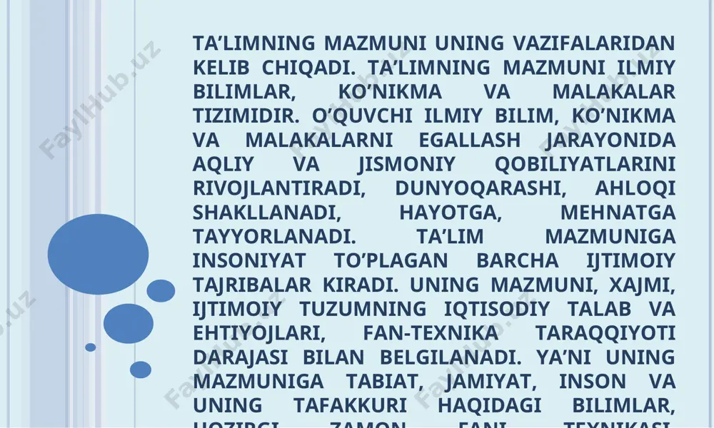 informatika o’qitish metodikasi fan sifatida.1-ma’ruza mashg’uloti(8-semestr) - Page 5