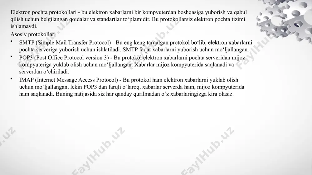 elektron pochta xizmati - Page 5