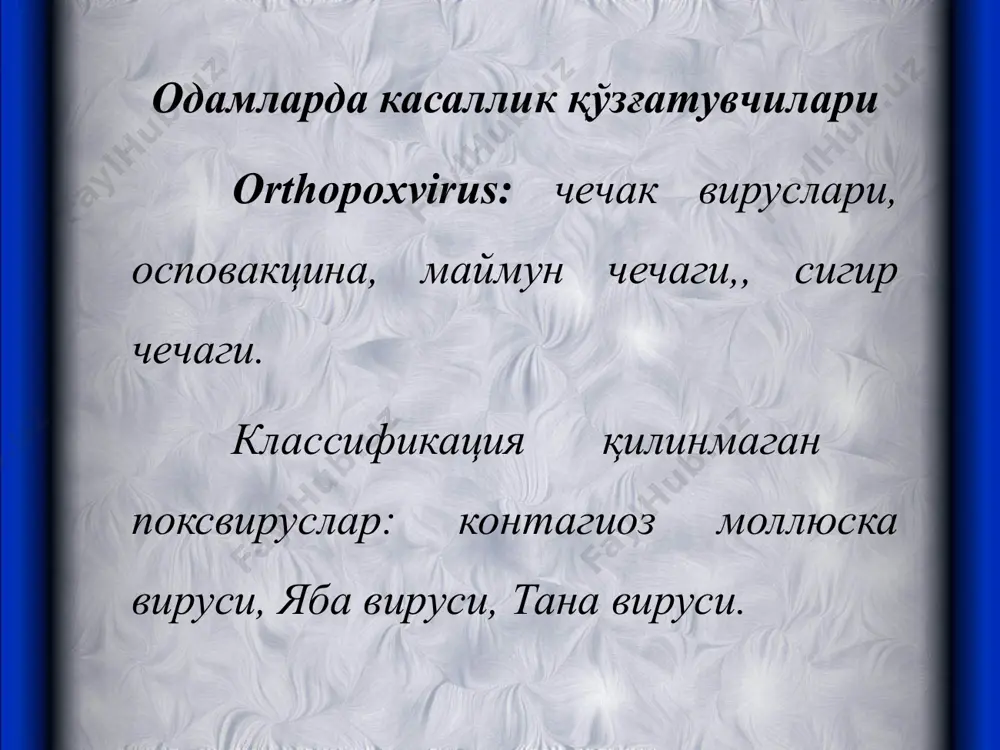 одам ва ҳайвон вируслари оилаларининг тавсифи - Page 4