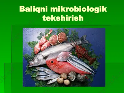 baliqni mikrobiologik tekshirish — PPTX