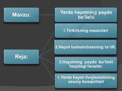 biologiya fanidan referat — PPT