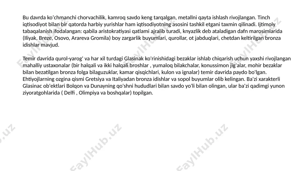 dunayning qo'shni hududlari bilan savdo yo'li bilan olingan, ular ba'zi qadimgi yunon ziyoratgohlarida ( delfi , olimpiya va boshqalar) topilgan. chetinje madaniyati eneolit ​​va bronza davri madaniyati bo'lib, dalmatiya , gersegovina va bosniya janubida keng tarqalgan . davrlashtirish birinchi bosqich - eneolitdan kichik bronza davriga o'tish ikkinchi bosqich ilk bronza davriga to'g'ri keladi (markaziy yevropa sxemasining № a-1 va a-2). uchinchi bosqich - ilk bronza davridan o'rta bronza davriga o'tish (a-2/b-1) - jami 2200 - 1500. miloddan avvalgi _ chetinje madaniyati - o'rta dalmatiya qirg'og'i aholisi va ayniqsa uning ichki qismi, bronza davrining boshlarida (miloddan avvalgi 1900–1600) yoki rus xronologiyasiga ko'ra, br a1-a2 / madaniyatining nomi. b1 (miloddan avvalgi 2200 yil). miloddan avvalgi). markaziy dalmatiya va gertsegovinadagi chetina daryosi bo'yidagi ko'plab yodgorliklar sharafiga nomlangan . bu madaniyatning odamlari g'orlarda ( drnish yaqinida, ston yaqinidagi gudnya , drinovtsidagi ravlić g'ori ) yoki ochiq aholi punktlarida (kototsdagi gradac va posushie yaqinidagi krstina …