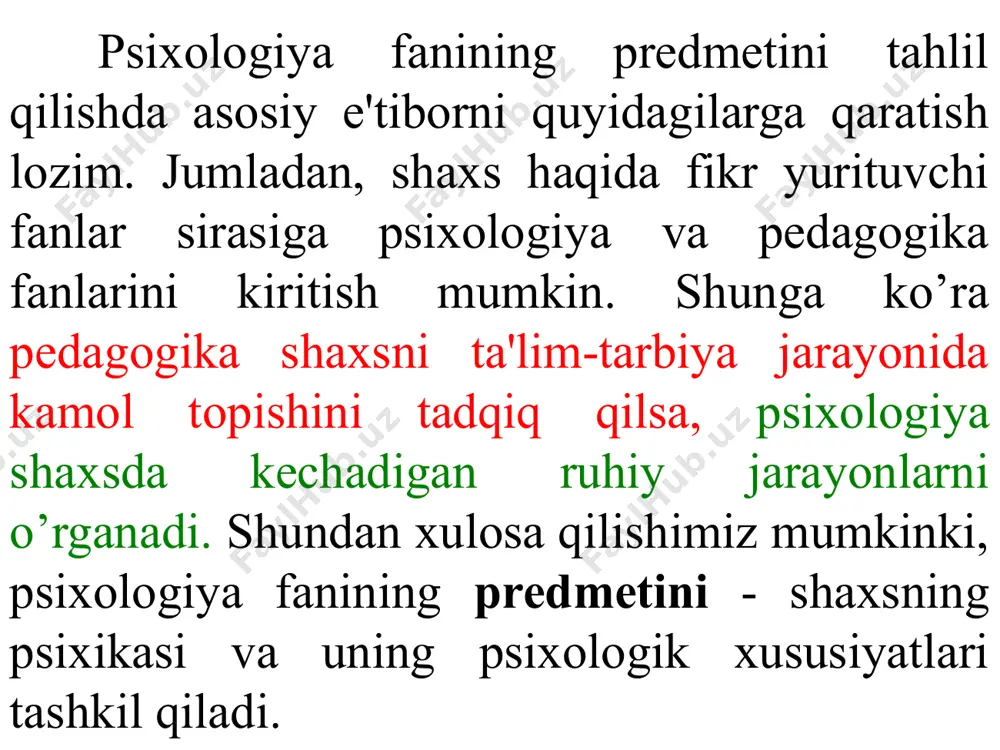 adi. nerv hujayralari va mielinsiz tolalar to’plami miyaning kul rang moddasini, mielinli nerv tolalarining to’plami esa miyaning oq moddasini tashkil etadi. hujayralar ularning yadrolari va tolalari sinapslar degani mahsus mayda tolachalar yordami bilan bevosita bog’lanadi (sinaps grekcha so’z bo’lib, «ilgak» degan ma’noni bildiradi). markaziy nerv sistemasi. markaziy nerv sistemasi bosh miya bilan orqa miyadan tarkib topgan. yuksak darajada tashkil topgan hayvonlarda psixik jarayonlarning va odamda ongli jarayonlarning bevosita moddiy asosi bosh miya po’stidir. bosh miyaning pastroqdagi boshqa hamma qismlari, shuningdek, orqa miya – ongsiz reflektor harakatlarning markazlari bo’lib, xilma-xil fiziologik jarayonlarni idora etadi. bu yerda yana shuni aytib o’tish kerak. i.p.pavlov yuksak nerv faoliyatiga doir tekshirishlarida shunday hodisalarni ilmiy asosda tushuntirib berdi. hayvonlar bosh miyasining ayrim qismlarini olib tashlash ustidagi tajribalar shuni ko’rsatdiki, hayvon biologik taraqqiyotning qancha yuqori bosqichida tursa, quyi qismlarining yuksak psixik funksiyalarni bajara olish imkoniyati o’shancha kam bo’ladi. odam bosh miyasi, miya katta yarim sharlarining ixtisoslashgan funksiyalarining …