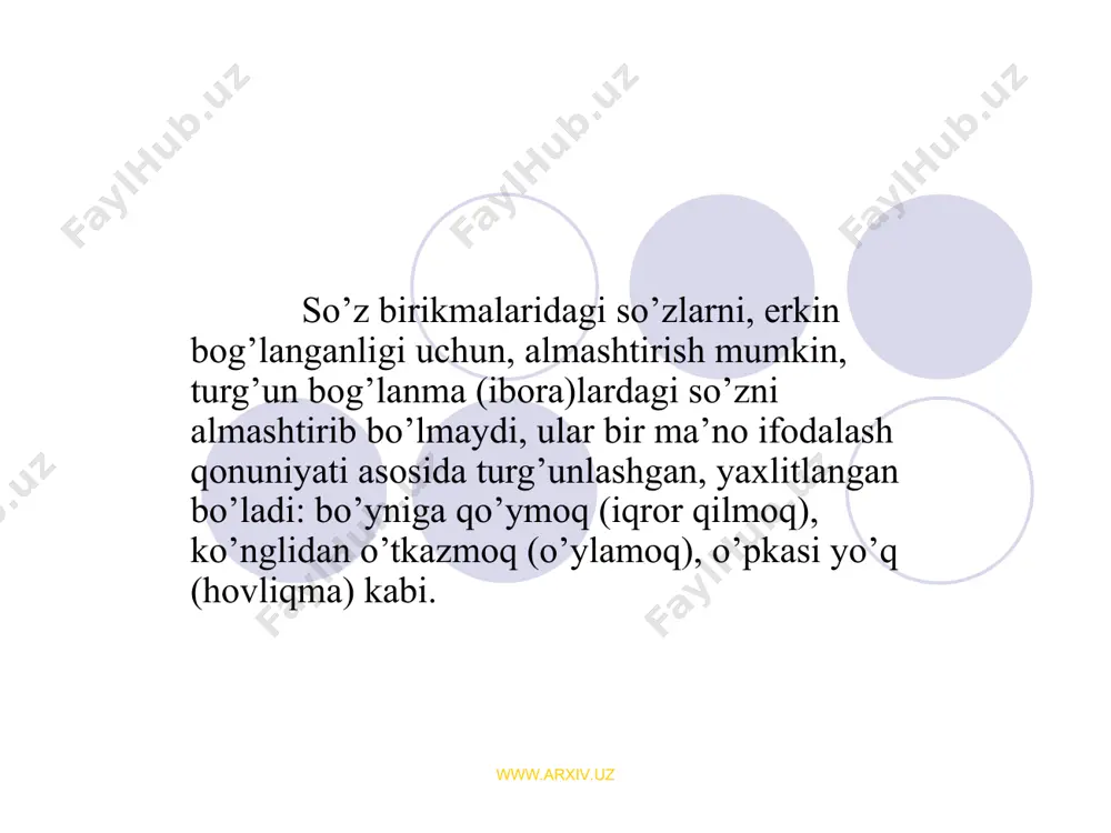 so’z birikmasi va turg’un bog’lanma - Page 4