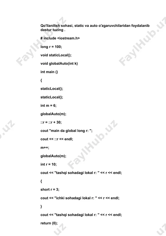 c++ dasturlash tili - Page 5