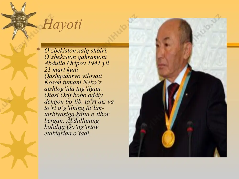 ilarkan», «sendan yiroqda», «hali oldindadir go‘zal kunlarim», «shovulladi tun bo‘yi shamol», «onajon», «ruhim», «hiyrat», «yuzma - yuz» (1964), «hakim va ajal» (1980, doston abu ali ibn sinoga bag‘ishlangan), «ranjkom» (1988, dostonda sho‘ro tuzumi «bu tuzumning yarim umri lof bilan o‘tgan, fuqaro ham usuliga ko‘nikmish g‘oyat..» deb keskin fosh etilgan), asarlari «ishonch ko‘priklari» (to‘plam), «munojot», «temir odam», «saraton» (1969), «javob», «sohibqiron», «haj daftari» (1992, to‘plam), «xusumat», «tilla baliqcha», «dorboz» (unda dorboz ramziy obraz bo‘lib, u kiprikdagi yoshga, arqon qilich damiga o‘xshatilgan), «birinchi muhabbatim» (bunda har bir band mustaqil, o‘ziga xos qofiyalangan), «ona sayyora», «kuz xayollari» («uning qo‘shig‘ida, uning ohida sezaman odamzod qalbin gohida» yoki «bir hikmat o‘qiyman xazonlardan men: «yashagin-u biroq yaproq bo‘lma sen»» misralari shu she’rdan olingan), «avlodlarga maktub», «hikmat sadolari» (40 hadis asosida yozilgan to‘plam), «ayol», «bahor», «o’ylarim», «ilg‘or ishchi va chaqqon muxbir qissasi» (1968, unda sho‘ro jamiyatida xo‘jako‘rsin uchun qilinuvchi shov-shuvlar va ko‘zbo‘yamachilik tanqid qilingan, asar salkam 20 …