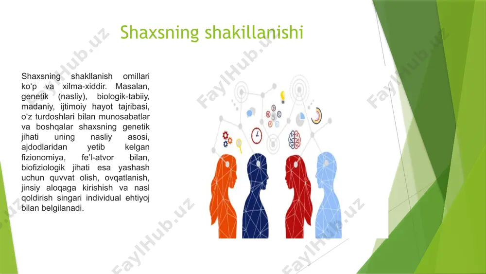 o‘g‘ri odamning maqsadga erishishiga yoki istagan faoliyati bilan shug‘ullanishiga (masalan, o‘tirib o'tkaziladigan namoyish) jismonan yo‘l qo‘ymaslikka harakat qilish jismoniy-passiv egri zarur vazifalarni bajarishdan bosh tortish (masalan, o‘tirib o4kaziladigan namoyish paytida hududni bo'shatib qo‘yishdan bosh tortish) verbal-aktiv to‘g‘ri so‘z bilan haqoratlash yoki boshqa odamni kamsitish verbal-aktiv-egri boshqa odamga tuhmat qilish yoki u haqida mishmishlar tarqatish verbal-passiv to‘g‘ri verbal-passiv egri boshqa odam bilan gaplashishdan, uning savollariga javob berishdan bosh tortish va boshqalar aniqlik kiritishdan va tushuntirib berishdan bosh tortish (masalan, nohaq tanqid ostiga olingan odamni himoyasi uchun biron-bir gap aytishdan bosh tortish) d. bassning agressiya kategoriyalari — nerv-psixik kasalliklar, inson nerv sistemasining nihoyatda charchaganligi; — oiladagi psixologik muhitning nosog‘lomligi va ota-onalarda pedagogik-psixologik bilimlarning yetishmasligi; — shaxsning xarakter, xislati, ijtimoiy muhitning yomonlashuvi. agressiyaning tez-tez ifodalanishi shaxsning emotsional holati bo‘lib, uning asosini quyidagilar tashkil etadi agressiv xulq-atvor borasidagi nazariyalar psixoanalitik yondashuv. etologik yondashuv. sotsiologik yondashuv. ijtimoiy o‘rganish nazariyasi. frustratsiya nazariyasi. bu yondashuv tarafdorlarining fikriga …