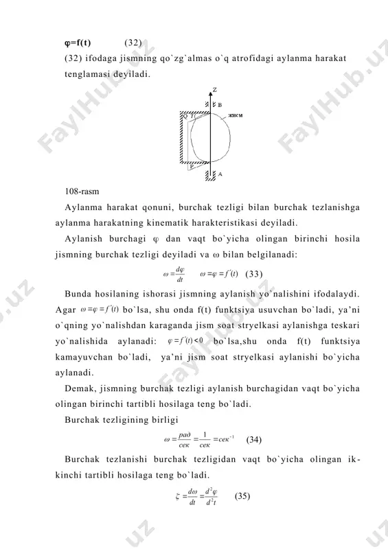 qattiq jismlar kinematikasi - Page 5