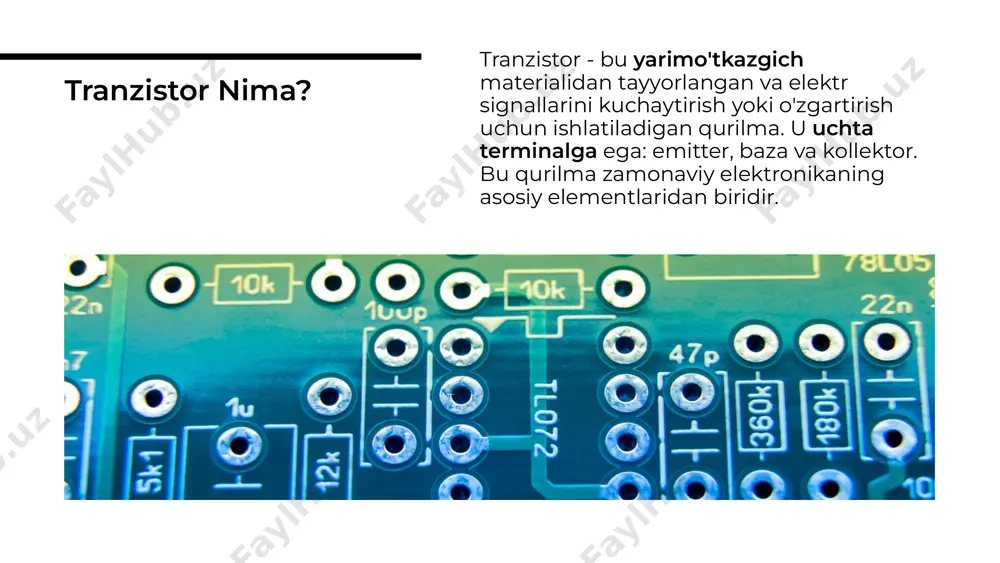 tranzistorlarning ishlash rejimlari va amaliy qoʻlanilishi - Page 3