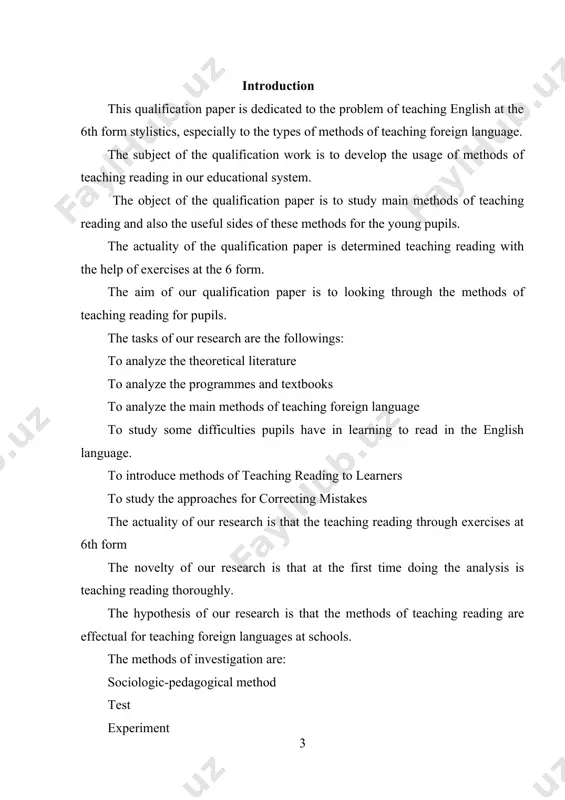 and strategically in order to comprehend. there are numerous reading skills that pupils need to master to become proficient readers: extracting main ideas, reading for specific information, understanding text organization, predicting, checking comprehension, inferring, dealing with unfamiliar words, linking ideas, understanding complex sentences, understanding writer’s style and writing summaries2. but if adult learners are psychologically prepared for reading and the matter is only in acquiring basic reading skills, enriching vocabulary stock and mastering at least few grammar rules, then the situation with young elementary readers is quite different. learners read effectively only when they are ready. the reader’s preparedness to read is called ‘reading readiness’. according to thorndike’s law of learning, the first requisite for beginning reading is an interest in reading. reading stories, allowing children to draw and read charts, displaying readable messages, providing picture books and labeling the objects will stimulate their interests. at any level, the following …