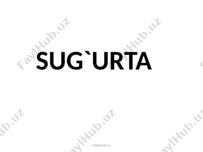 sug'urta — PPTX