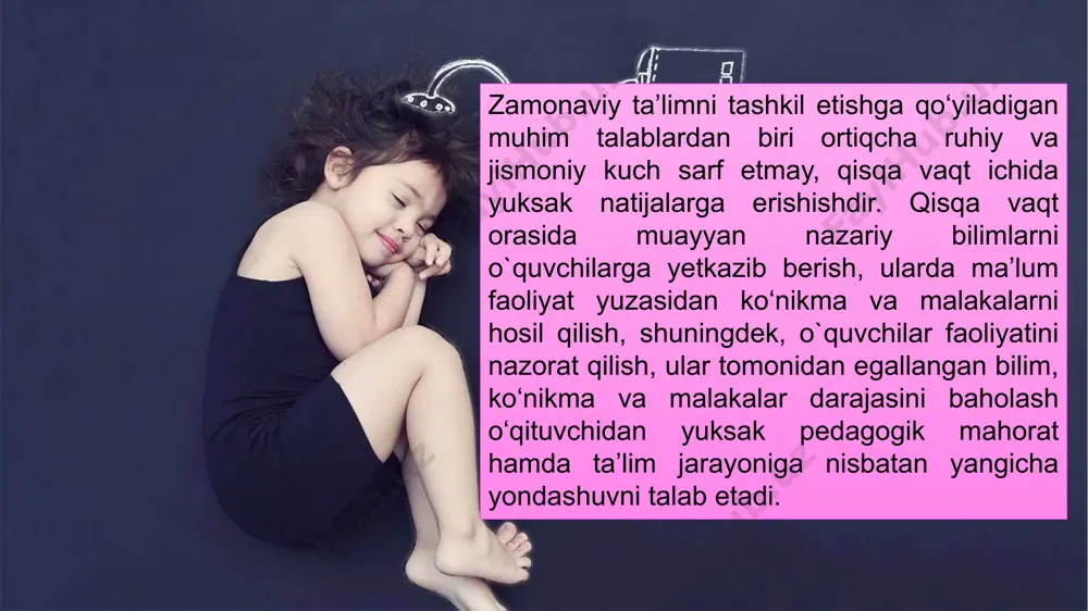 rishga xizmat qiladi. har bir 5 yoki 6 nafar o‘quvchilarni o‘z ichiga olgan guruhlarga 15 daqiqa ichida ijobiy hal etilishi lozim bo‘lgan turli xil topshiriq yoki ijodiy vazifalar belgilangan vaqt ichida ijobiy hal etilgach, bu haqida guruh a’zolaridan biri axborot beradi. 1 4 2 3 , “6x6x6,metod asosida tashkil etilayotgan mashg‘ulotda har birida 6 nafardan ishtirokchi bo‘lgan 6 ta guruh o‘qituvchi tomonidan o‘rtaga tashlangan muammoni muhokama qiladi. belgilangan vaqt nihoyasiga yetgach o‘qituvchi 6 ta guruhni qayta tuzadi. qaytadan shakllangan guruhlarning har birida avvalgi 6 ta guruhdan bittadan vakil bo‘ladi. yangidan shakllangan guruh a’zolari o‘z jamoadoshlariga guruhi tomonidan muammo yechimi sifatida taqdim etilgan xulosani bayon etib beradilar va mazkur yechimlarni birgalikda muhokama qiladilar. ,,6x6x6” metodining afzallik jihatlari quyidagilardir: guruhlarning har bir a’zosining faol bo‘lishiga undaydi; guruhning boshqa a’zolarining fikrlarini tinglay olish ko‘nikmalarini hosil qiladi; ilgari surilayotgan bir necha fikrni umumlashtira olish, shuningdek, o‘z fikrini himoya qilishga o‘rgatadi. mashg‘ulot ishtirokchilarining har bir …