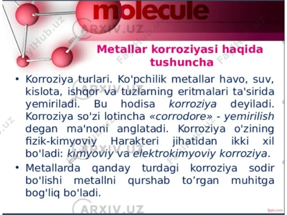 metallning korroziyasi va uning qarshi kurashish usullari - Page 2