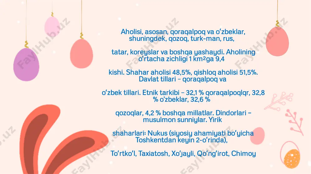 qoraqalpog'iston respublikasi ma'lumoti - Page 4