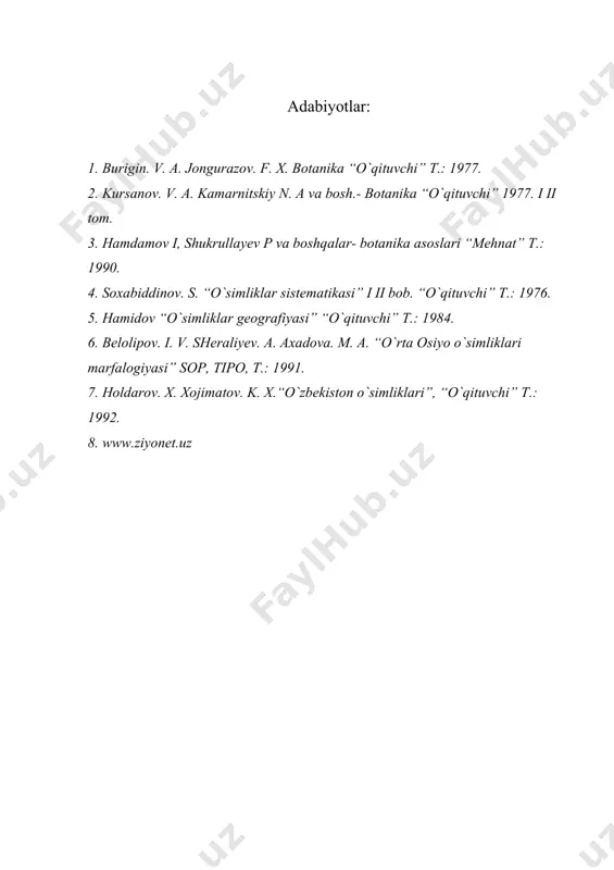 vegetativ a’zolar , ildiz va uning tuzilishi - Page 5