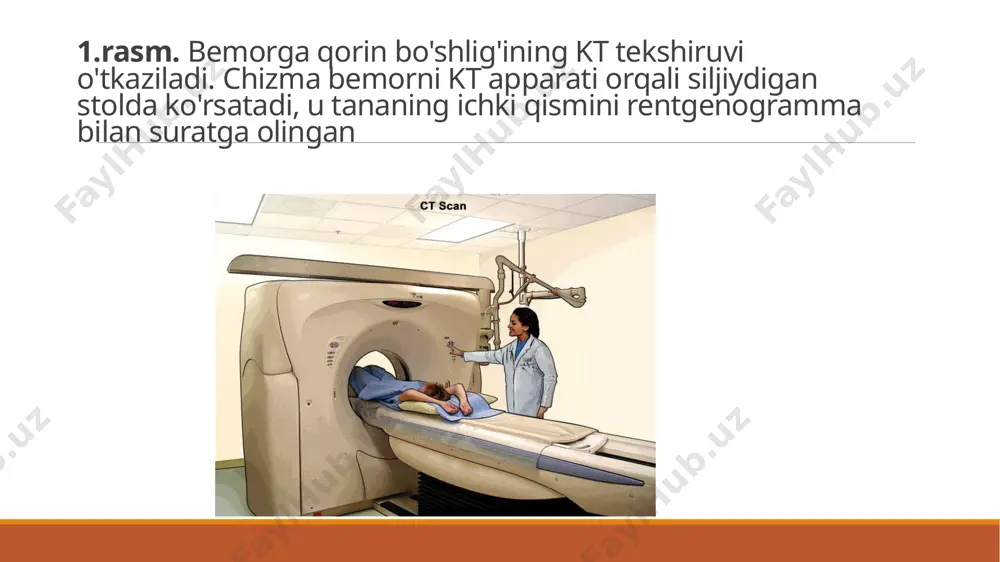 agler kasalxonasi hindiston kolkata --- enquire xulosa yangi texnologiyalar va zamonaviy tibbiy muassasalar paydo jadal diagnostika asbob-uskunalari hayot uchun xavfli turli kasalliklarni davolash ajoyib bir yordam beradi yuqori kompyuterlashtirilgan bor. axir, shifokorlar ko'ra: to'g'ri tashxis deyarli har qanday kasallikni davolash muvaffaqiyat 90% bo'ladi. eng samarali va tez-tez ishlatiladigan arzon tashxis qo'yish usullaridan biri bugun kompyuter tomografiyasi yoki kt abbreviated hisoblanadi. o'tishlari bir kt shifokorlar uchun tavsiya etilgan tashxis va yetarli avval tashxis bilan yordam boshqa usullar. bu usul bilan barcha keyin, test tana nooziq-zararli-tomonidan qatlam-qatlam tashxis, x-nurlari asosida kichik, xavfsiz sog'liqni saqlash doza yuqori aniqlikda duchor bo'ladi. o'rganish natijalari barcha ma'lumotlarni kompyuter orqali qayta ishlanadi, deb shifokor mahoratiga bog'liq emas. kt uchun ekspertiza vaqt brauzer faqat bir necha daqiqa davom etadi. foydalangan adabiyotlar 1.a.i. xolboboyev, n.a.xoshimov. umumiy elektrotexnika va elektronika asoslari. 2000-yil 2. abdixalikov s.p. «tibbiyot qurilmalari, uskunalari, tizimlari va komplekslari». kurs loyihasi. uslubiy ko‘rsatmalar. –t.: toshdtu, 2022. toshkent 2022 …
