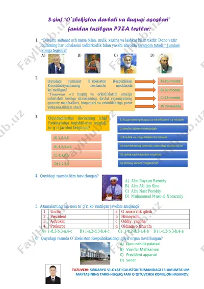piza testlar — PDF