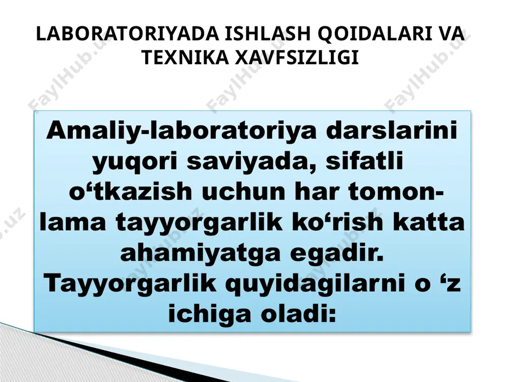 laboratoriyada ishlash qoidalari va texnika xavfsizligi - Page 3